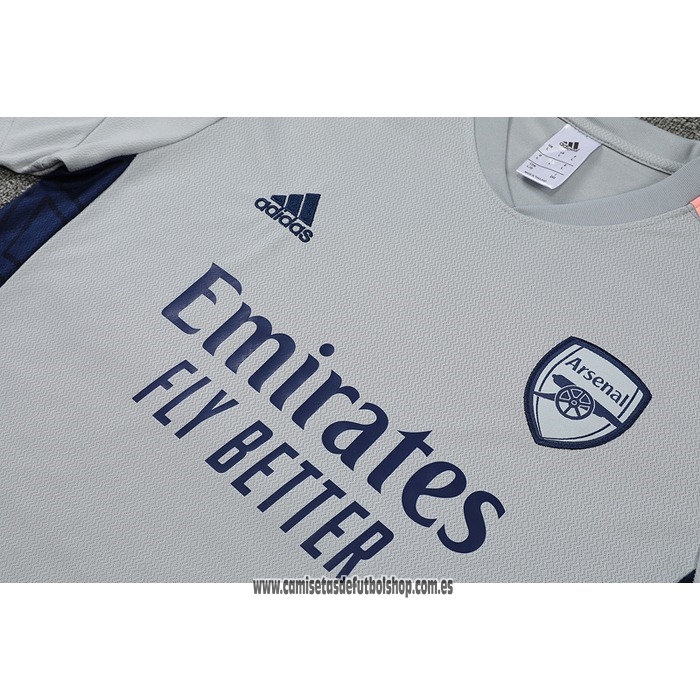 Chandal del Arsenal 22-23 Manga Corta Gris - Pantalon Corto